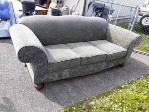 Photo of free Overstuffed couch 8ft (RioDell,CA Belleview area)
