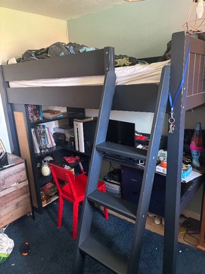 Photo of free Up high bed and red chair (Greatfield GL51)