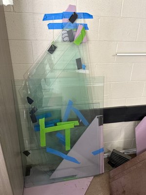 Photo of free Tempered Glass Pieces (River North 60610)