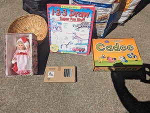Photo of free Kid's, Book, Doll and Game (Concord)