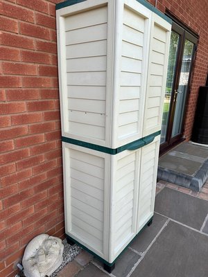Photo of free Outdoor plastic store cupboard (Stourport DY13)