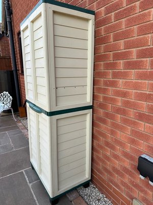 Photo of free Outdoor plastic store cupboard (Stourport DY13)