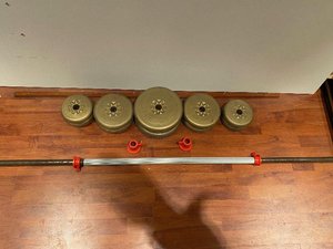 Photo of free Barbell with weights (Feering CO5)