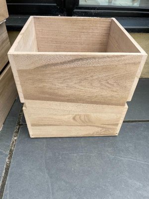 Photo of free 4 wooden storage boxes (Tolworth KT6)
