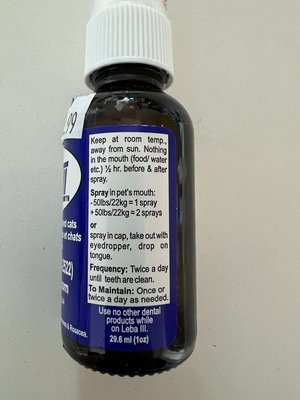 Photo of free dental spray for dogs and cats (Bloor/Dufferin)