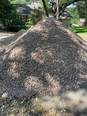 Photo of free 3/4"landscaping pink granite gravel (Northwest Austin)