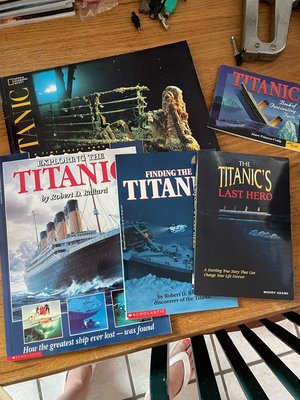 Photo of free Titanic books (Bailey Road and Rock Island)