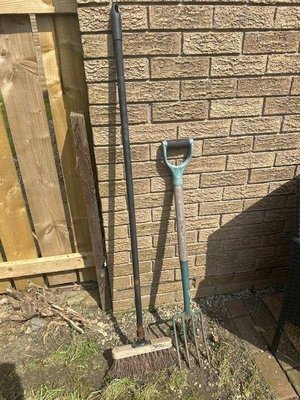 Photo of free Bristle brush + garden fork (Pegswood, NE61)