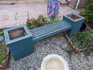 Photo of free Wooden garden planter bench (Rawmarsh, S62)