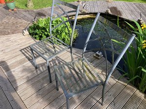 Photo of free Two Steel Garden Chairs (St John's WR2)