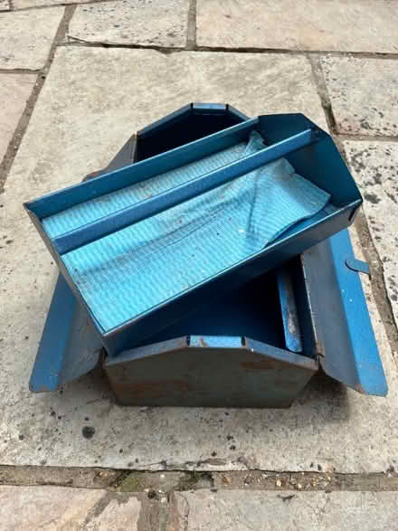 Photo of free Vintage Small Metal Tool Box (Mill Green AL7)