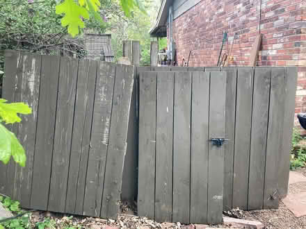 Photo of free wood fence/trash enclosure sections (Table Mesa, Boulder) #1