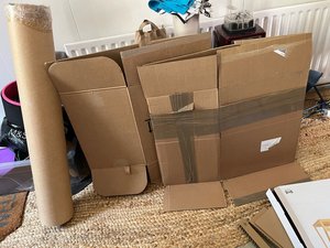 Photo of free Packing boxes and tube (Surbiton KT6)