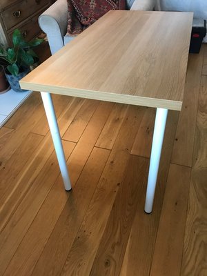Photo of free IKEA "Linnmon" oak effect table (Bennett's Cross TQ9)