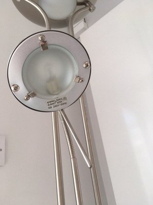Photo of free Halogen brushed chrome 'mother & child' floor lamp (Cheadle Hulme SK8)