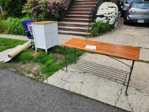 Photo of free on curb - nice console table (Cliffside Park, NJ)