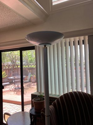 Photo of free White Torchiere Lamp (Bay Farm Alameda)