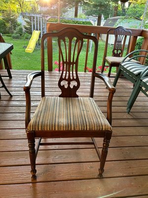 Photo of free 2 wooden chairs (Near Eyland Avenue)
