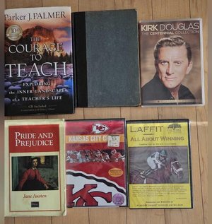 Photo of free books and dvds (Sevenhills)