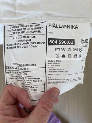 Photo of free Two ikea duvets (twin/single size) (Murray Hill)