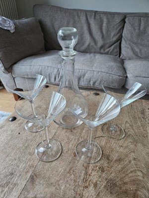 Photo of free Wine decanter and 4 martini glasses (SW14)