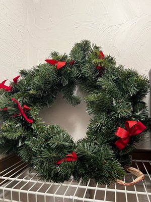 Photo of free Christmas wreath (Waltham)