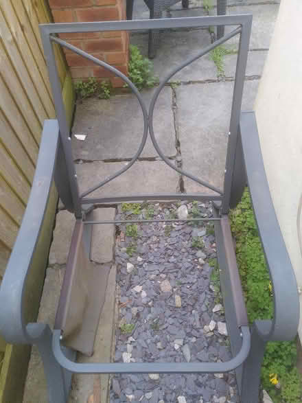 Photo of free Outdoor rocking chair (broke ) (Woolton L25) #1