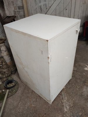 Photo of free Solid, white, wooden cabinets - ideal for garage! (Dorridge B93)