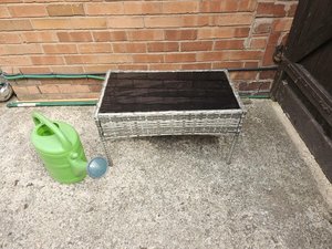 Photo of free Small Rattan outside coffee table (Neston near Station CH64)