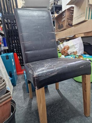 Photo of free Wood and leather chair for restoration project (Wateringbury ME18)