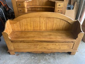 Photo of free Queen-size headboard & footboard (North Naperville- Plank&Naper)