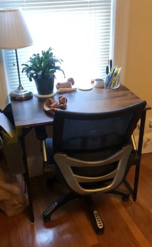 Photo of free Computer desk and chair (Arlington Heights)