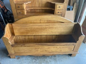 Photo of free Queen-size headboard & footboard (North Naperville- Plank&Naper)