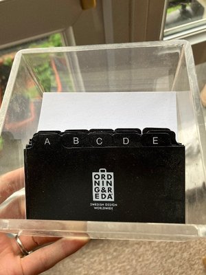 Photo of free Address card box (Surbiton KT5)
