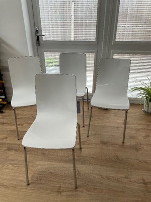 Photo of free 4 stackable chairs (Warden Hill GL51)