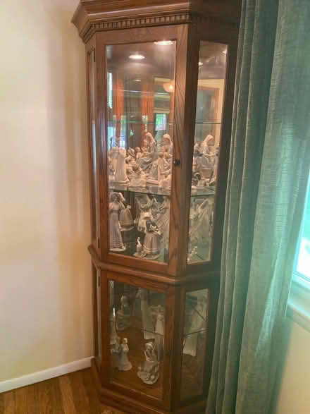 Photo of free Lighted curio cabinet (Oakland)
