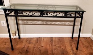 Photo of free Metal Console Table w/Beveled Glass (Danville)