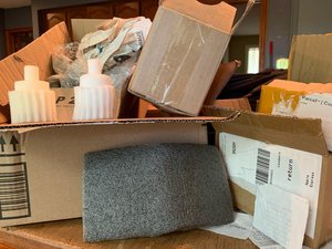 Photo of free Boxes, bubble wrap, foam packing (South Brampton)