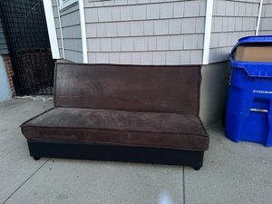 Photo of free Still available! futon with storage (East Boston)