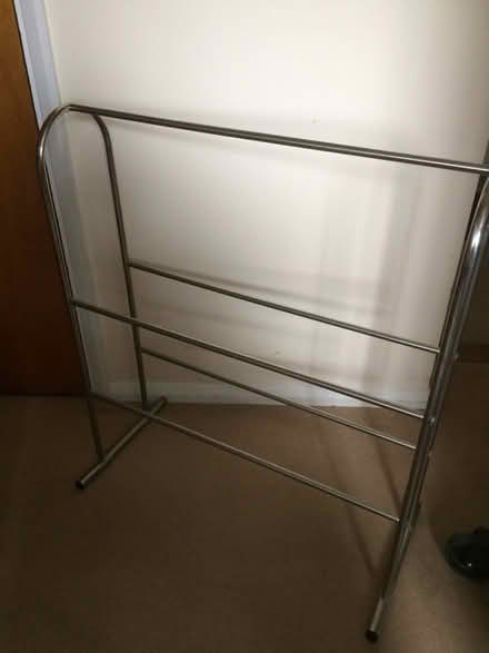 Photo of free Freestanding five tier chrome towel rail. (St James, South Elmham IP19)