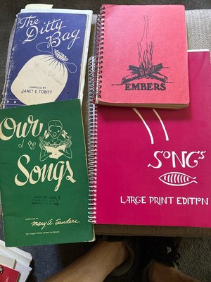 Photo of free Really old campfire songbooks (Dempster and Edens)