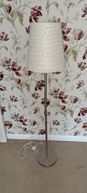Photo of free Tall silver metal lamp (Critchill, Frome)