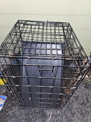 Photo of free 2 doll houses medium dog cage (Des Plaines il)