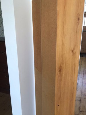 Photo of free Tall wooden book case/shelving unit (Farlington PO6)