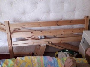 Photo of free Pine Double Bed Frame (EH33, Tranent)