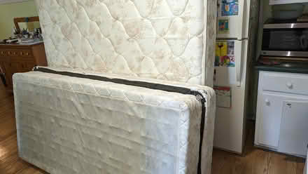 Photo of free king sized mattress set-used (St. Charles,IL)