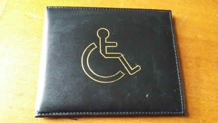 Photo of free Leather disabled badge holder (Falsgrave)