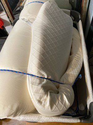 Photo of free King Size 3” thick mattress topper (Lancaster, TX 75134)