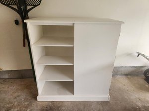 Photo of free Wood baby chair & bedroom cabinet (20721)
