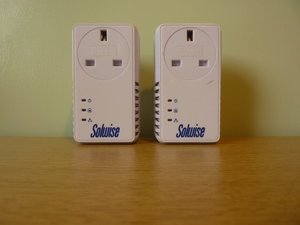Photo of free 2 Solwise 200Mbps HomePlug Ethernet Adapters with AC pass (Congleton CW12)